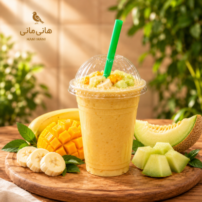 تصویر  شیر انبه و موز طالبی 